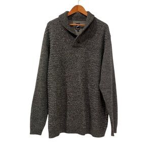 Hechter dark grey wool blend sweater. Size xlt